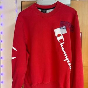 Champion Bold Red Crewneck Sweater